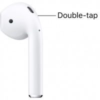 double tap the airpods 