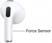 press the force sensor on your AirPods 