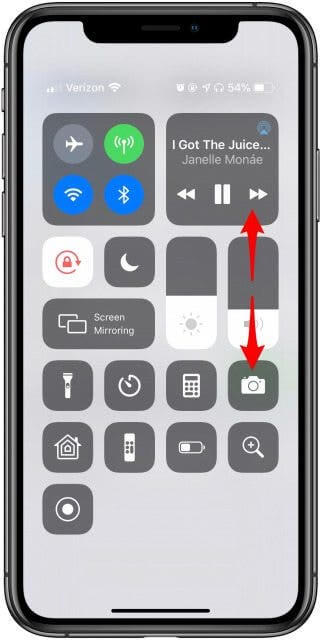 go to control center on your iOS device 