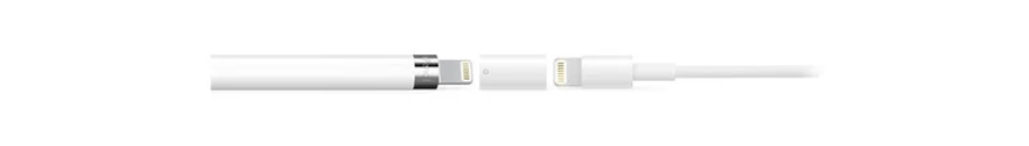 plug the lightning cable to charge apple pencil (1&2)