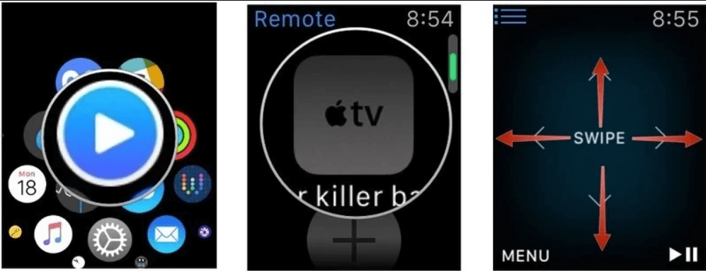 now control apple tv with apple watch