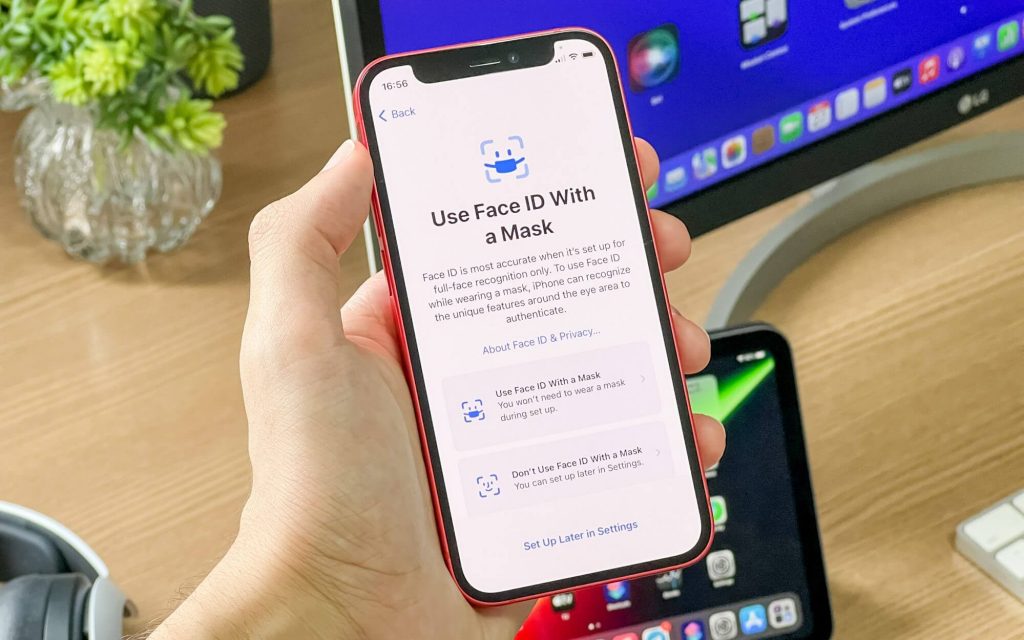 use new face id with mask on your iPhone using new beta feature