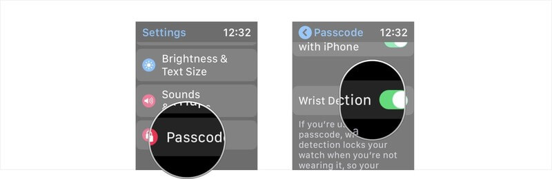 go to wrist detection under settings 