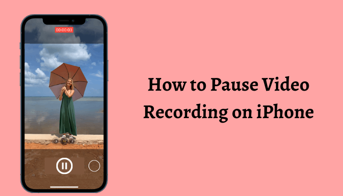 how to pause video recording on iPhone