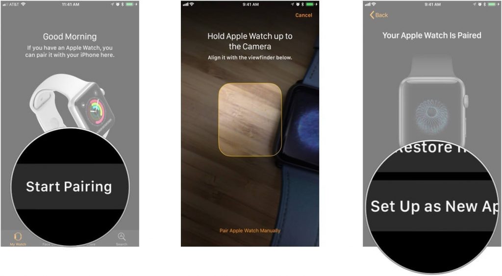 set up new apps lock to pair your apple watch with iPhone 