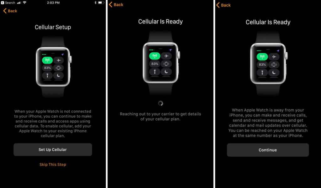 set up cellular to pair your apple watch with iPhone 