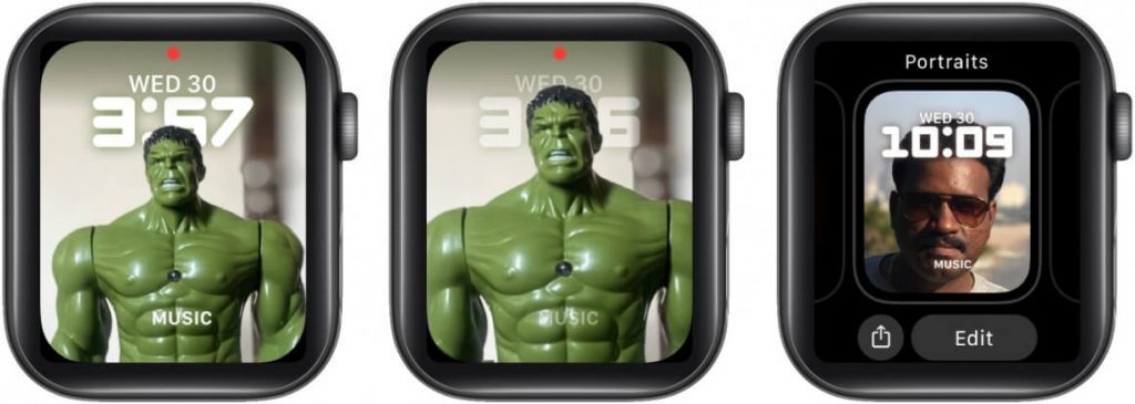 customize the portrait watch face on your apple watch itself 