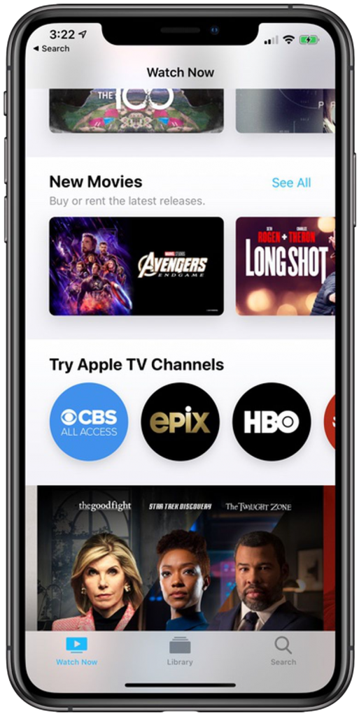 Apple TV app iOS device