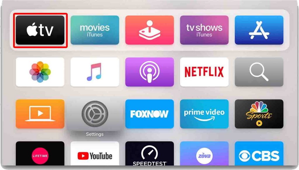 Apple TV app on Apple TV