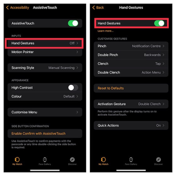 tap hand gestures to Use AssistiveTouch on Apple Watch