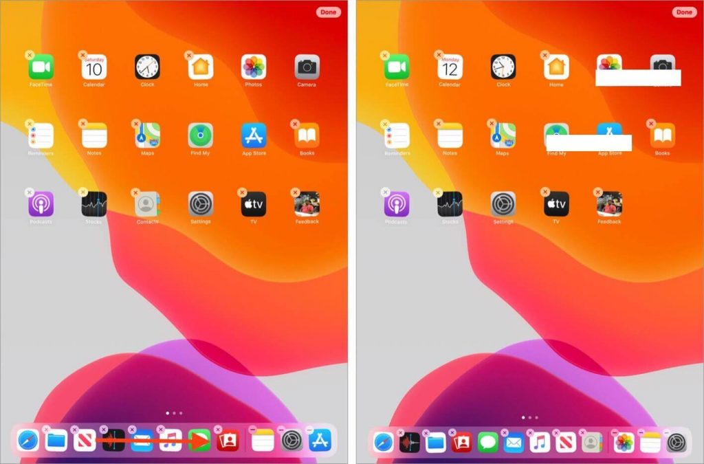 hold and drag the app to the Dock on iPad 