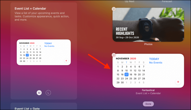 you have added widgets on mac 