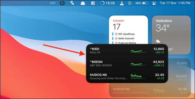 go to notification center on your mac 