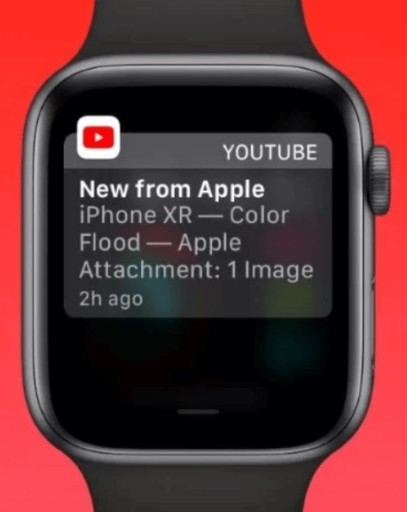 press the thumbnail to watch the youtube videos on apple watch