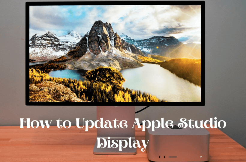learn to update apple studio display