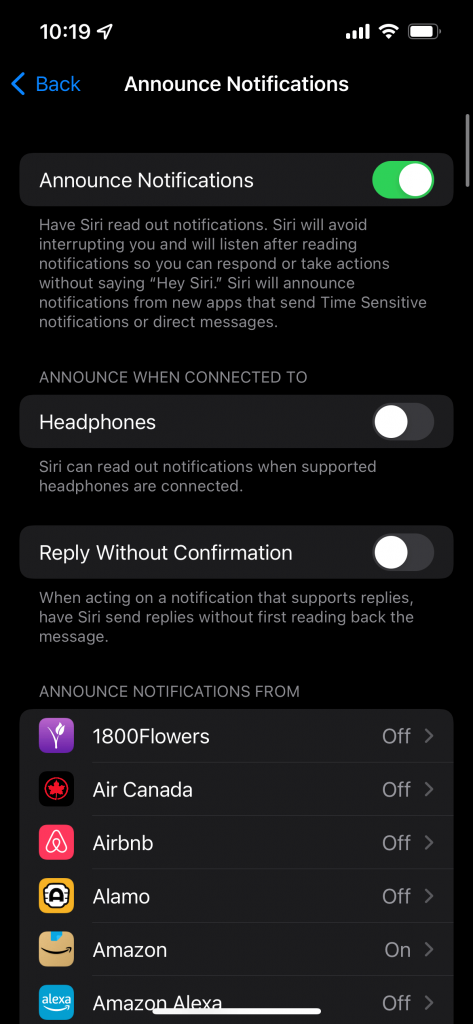 Turn Off Notifications to Stop AirPods from Reading Messages