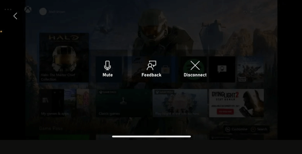 tap unmute to Connect AirPods to Xbox