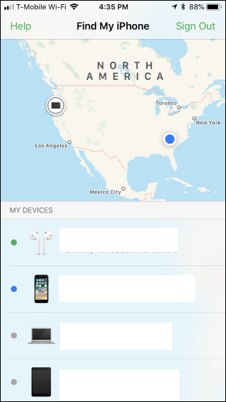 choose your AirPods to track on find my app 
