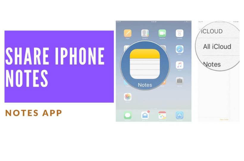 learn to share notes on iphone