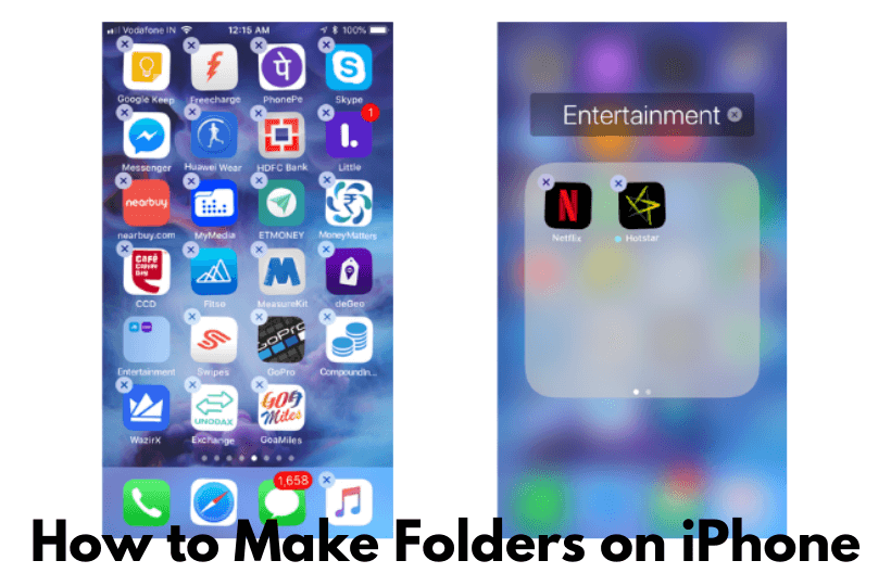 learn to make folders on iphone