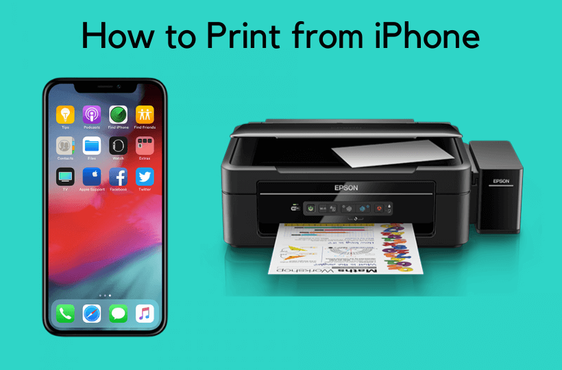 learn to take print from iphone