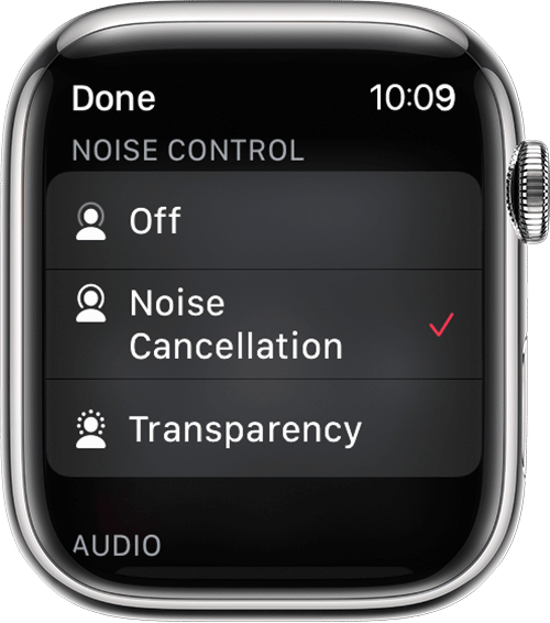 choose noise cancellation option 
