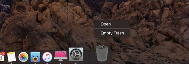 click empty trash to clear disk space on mac 