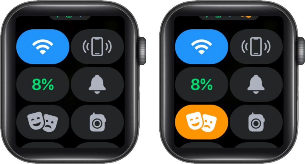 enable theater mode on the apple watch 