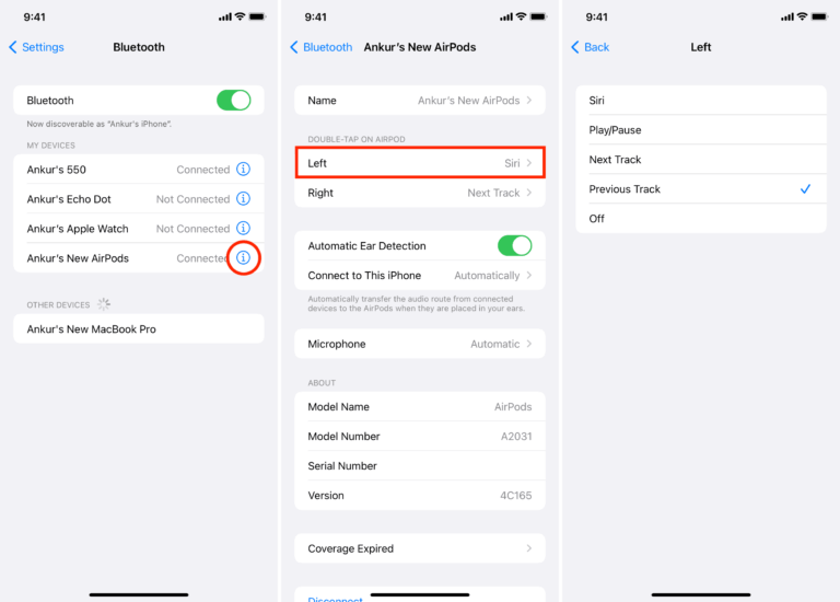 choose options other than sir to turn off siri on airpods 
