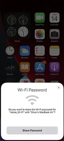 Share password