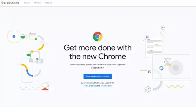 Click the Download Chrome for Mac option.