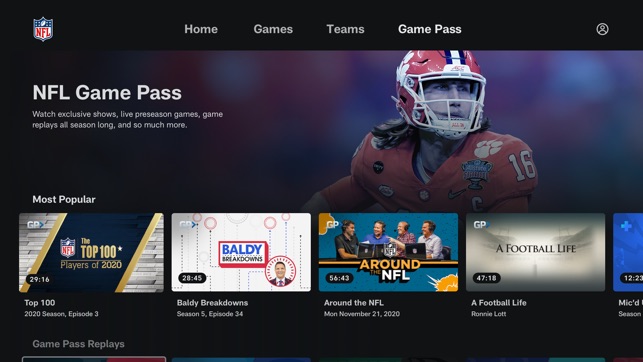 Watch NFL on Apple TV