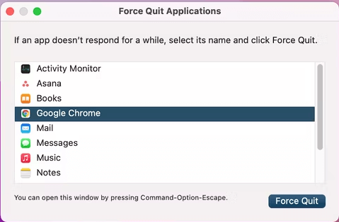 Remove the Chrome from Force-Quit Applications window