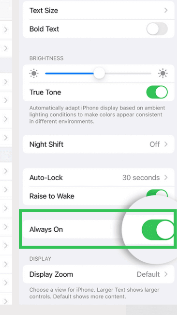 How to Enable Always On Display on iPhone 